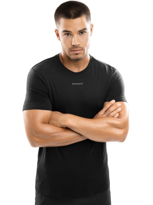 Camiseta manga corta entrenamiento hombre fitness hombre conquer - Kiabi Camiseta manga corta entrenamiento hombre fitness hombre conquer - Kiabi