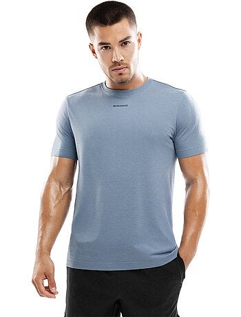 Camiseta manga corta entrenamiento hombre fitness hombre exuma