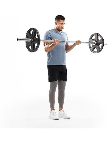 Camiseta manga corta entrenamiento hombre fitness hombre exuma