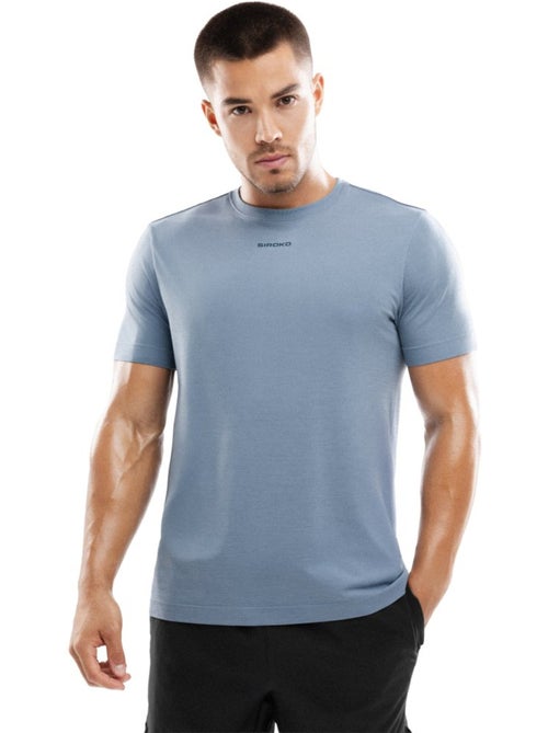 Camiseta manga corta entrenamiento hombre fitness hombre exuma - Kiabi Camiseta manga corta entrenamiento hombre fitness hombre exuma - Kiabi