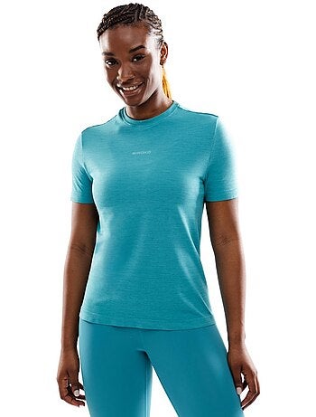 Camiseta manga corta entrenamiento mujer fitness mujer euphoria