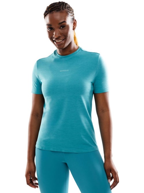 Camiseta manga corta entrenamiento mujer fitness mujer euphoria - Kiabi