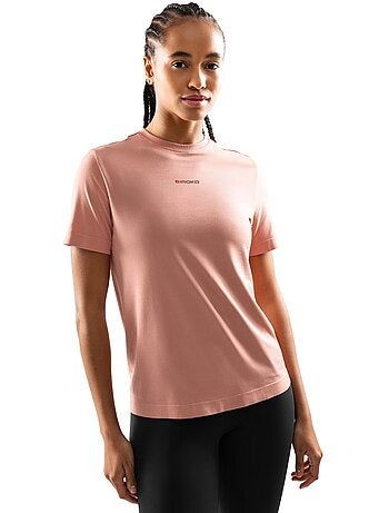 Camiseta manga corta entrenamiento mujer fitness mujer java