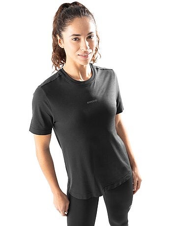 Camiseta manga corta entrenamiento mujer fitness mujer plan