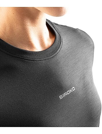 Camiseta manga corta entrenamiento mujer fitness mujer plan