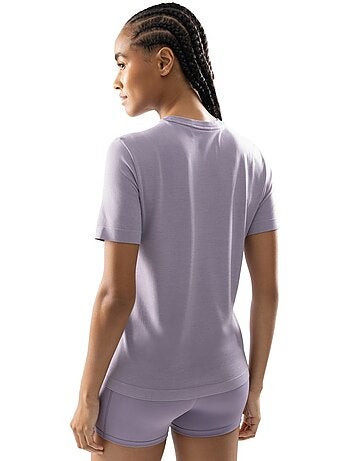Camiseta manga corta entrenamiento mujer fitness mujer pulau
