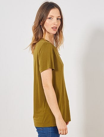 Camiseta manga corta modal - Kiabi