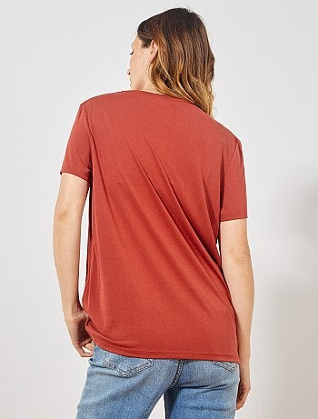 Camiseta manga corta modal - Kiabi