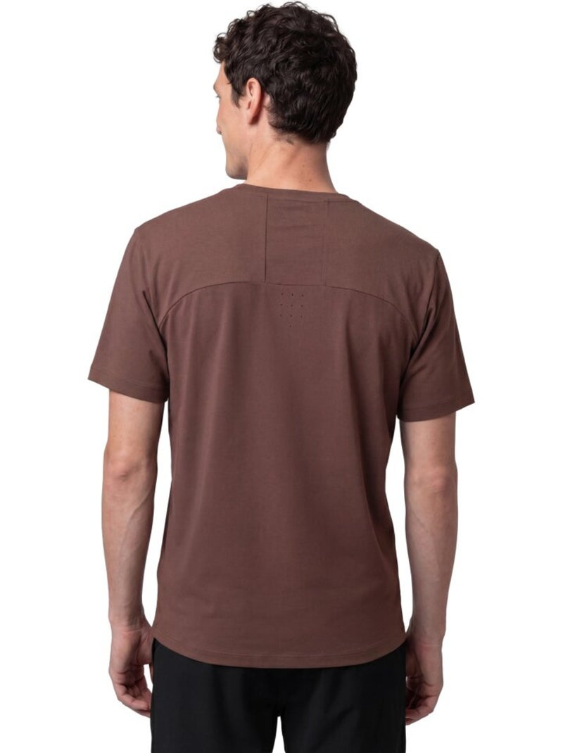 Camiseta manga corta montaña hombre hombre ordesa Marrón - Kiabi