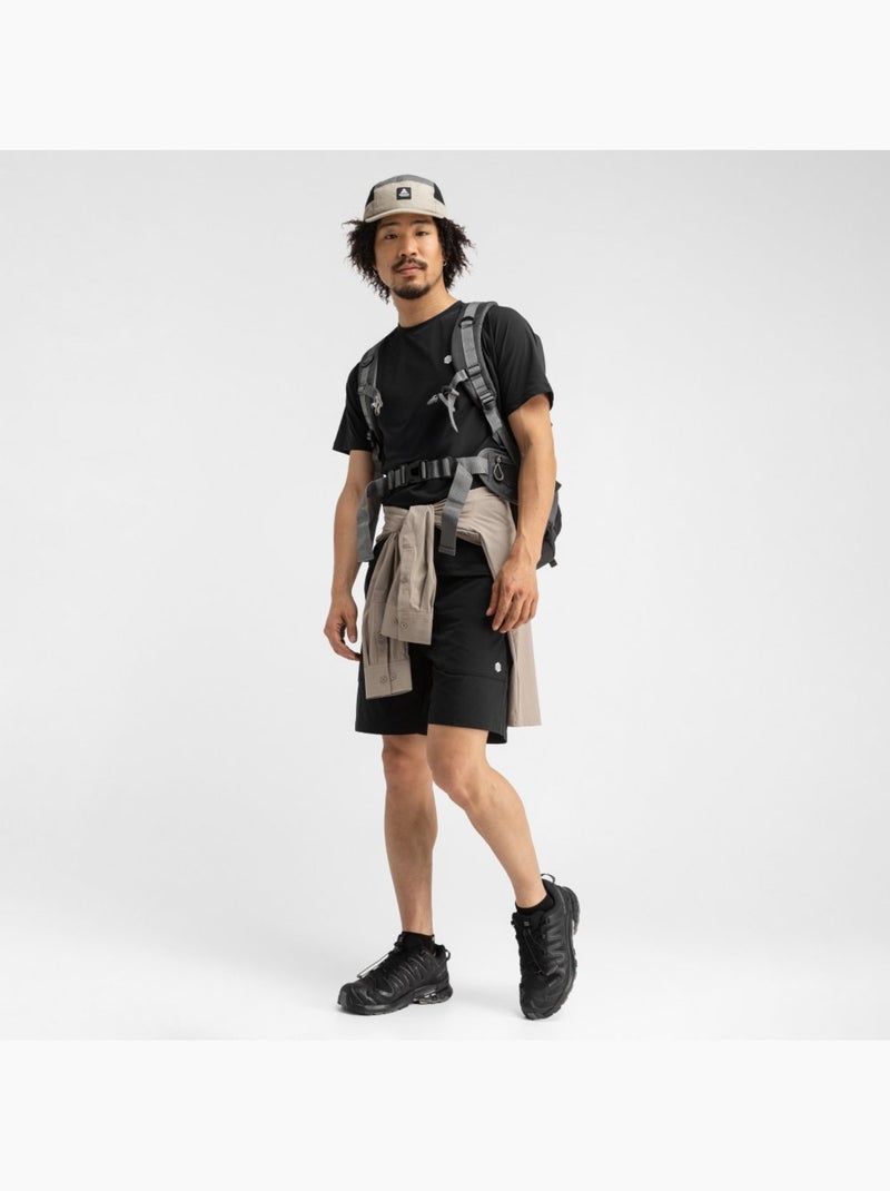 Camiseta manga corta montaña hombre senderismo hombre cave Negro - Kiabi