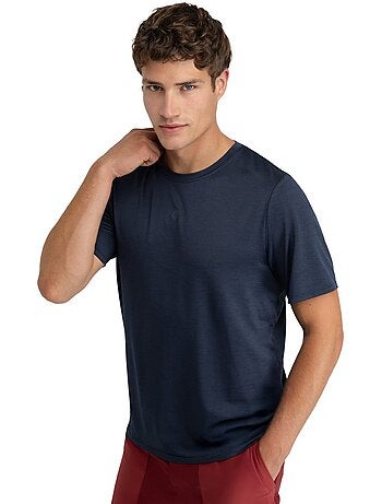 Camiseta manga corta montaña hombre senderismo hombre scout marine