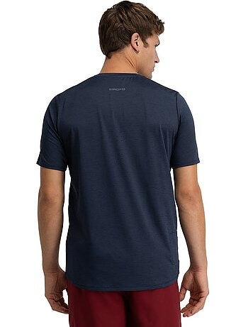Camiseta manga corta montaña hombre senderismo hombre scout marine