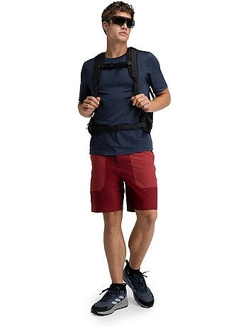 Camiseta manga corta montaña hombre senderismo hombre scout marine