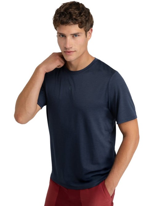 Camiseta manga corta montaña hombre senderismo hombre scout marine - Kiabi