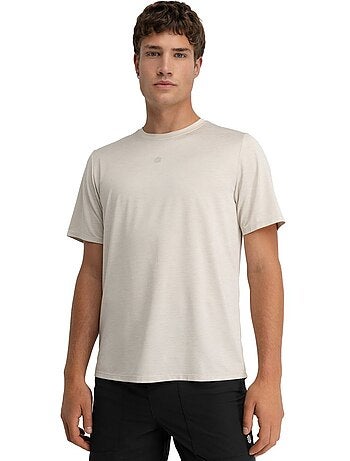 Camiseta manga corta montaña hombre senderismo hombre scout sand