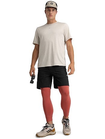 Camiseta manga corta montaña hombre senderismo hombre scout sand