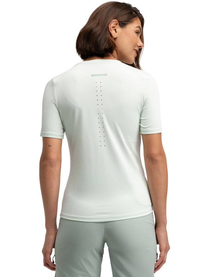 Camiseta manga corta montaña mujer senderismo mujer clarity mint Verde - Kiabi