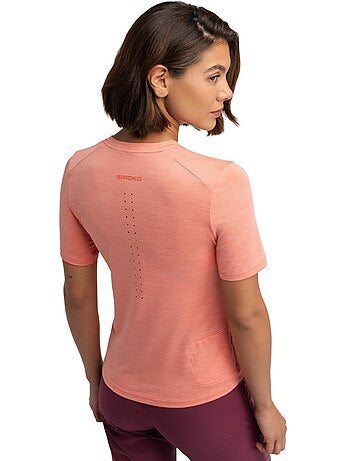 Camiseta manga corta montaña mujer senderismo mujer clarity
