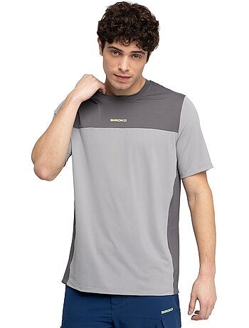 Camiseta manga corta mtb hombre ciclismo hombre mtb berm gray