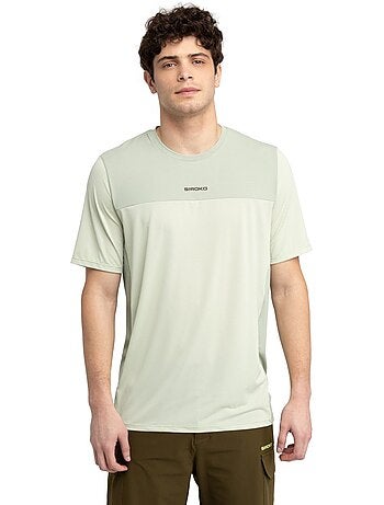 Camiseta manga corta mtb hombre ciclismo hombre mtb berm matcha