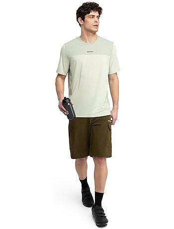Camiseta manga corta mtb hombre ciclismo hombre mtb berm matcha