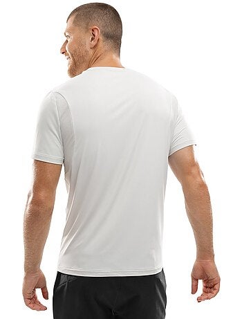 Camiseta manga corta running hombre fitness hombre gate gray