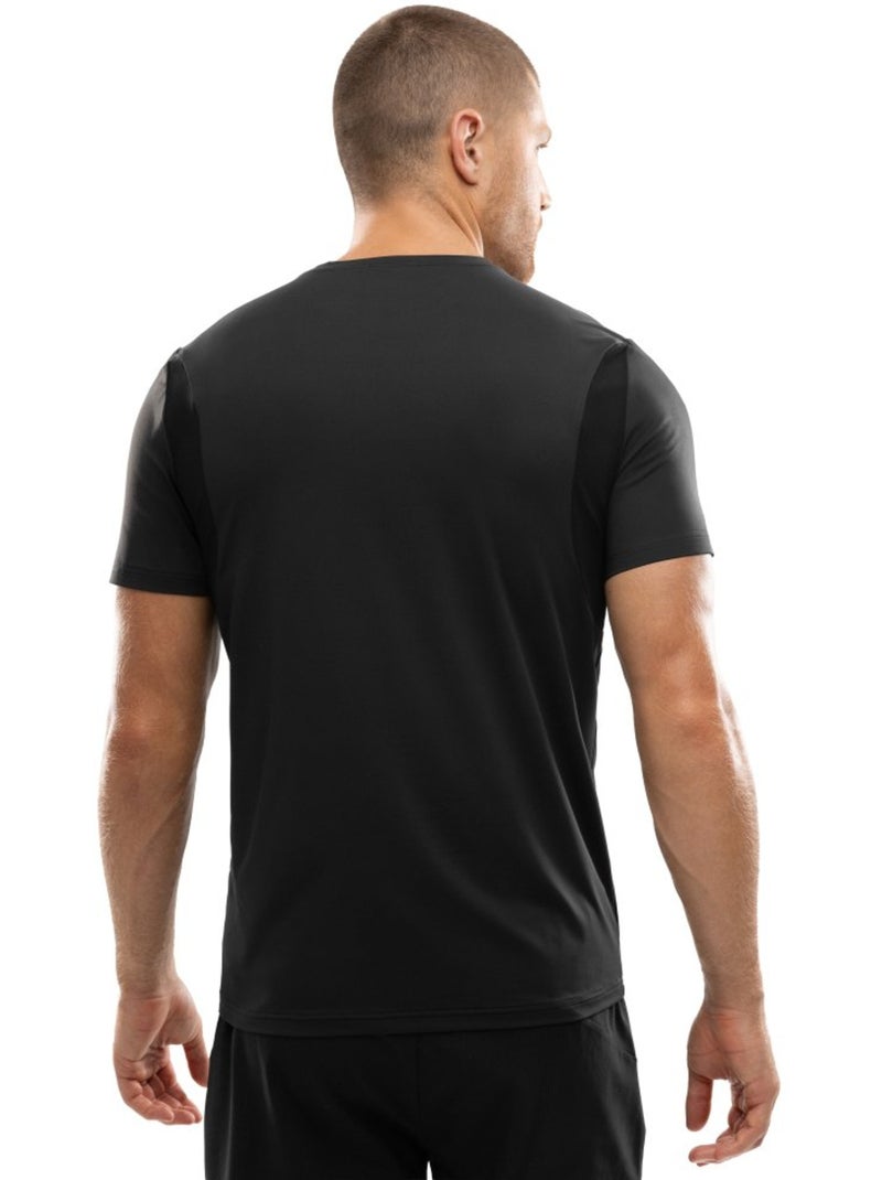 Camiseta manga corta running hombre fitness hombre gate Negro - Kiabi