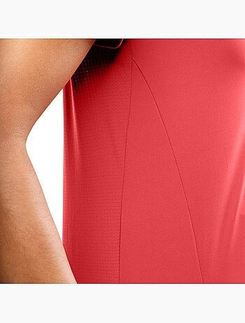 Camiseta manga corta running mujer fitness mujer singapore coral