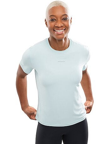 Camiseta manga corta running mujer fitness mujer singapore mint