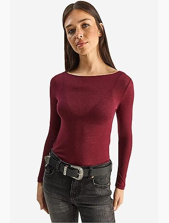 Camiseta manga larga algodón transparente lucci