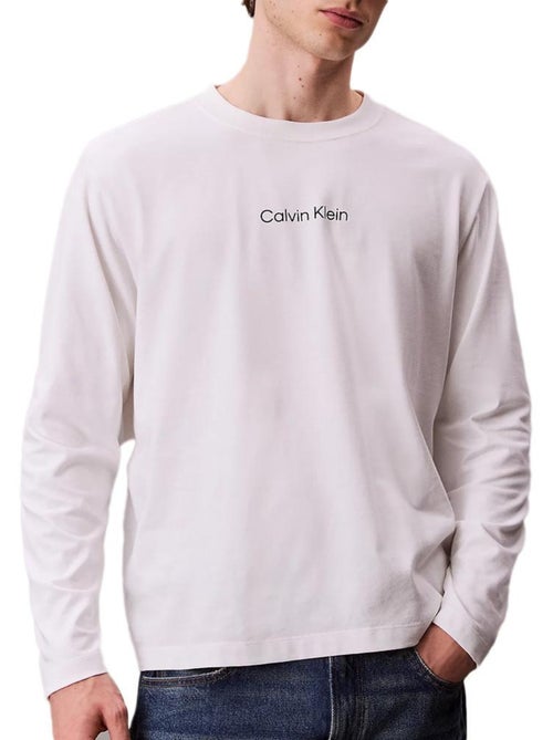 Camiseta Manga Larga Calvin Klein Jeans para Hombre - Kiabi Camiseta Manga Larga Calvin Klein Jeans para Hombre - Kiabi