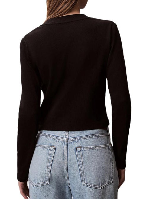Camiseta Manga Larga Calvin Klein Jeans para Mujer - Kiabi Camiseta Manga Larga Calvin Klein Jeans para Mujer - Kiabi