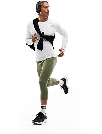 Camiseta manga larga entrenamiento hombre fitness hombre air