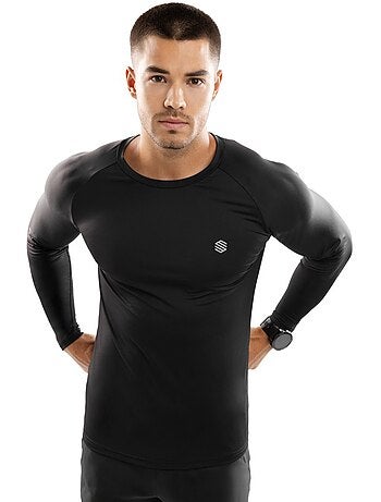 Camiseta manga larga entrenamiento hombre fitness hombre key