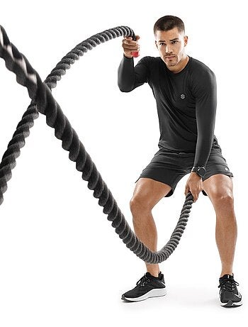 Camiseta manga larga entrenamiento hombre fitness hombre key