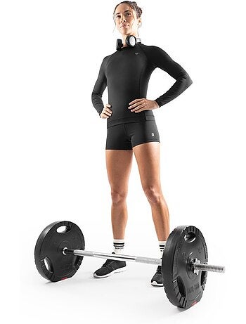 Camiseta manga larga entrenamiento mujer fitness mujer sleek