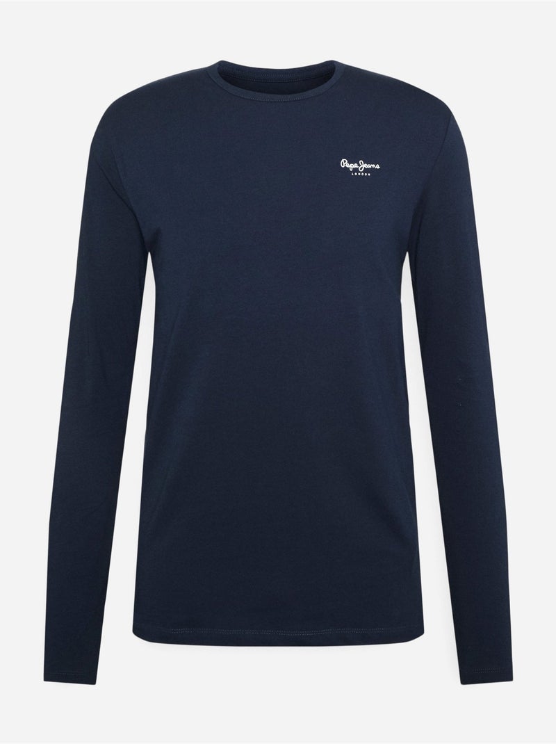 Camiseta Manga Larga Hombre Pepe Jeans Azul - Kiabi