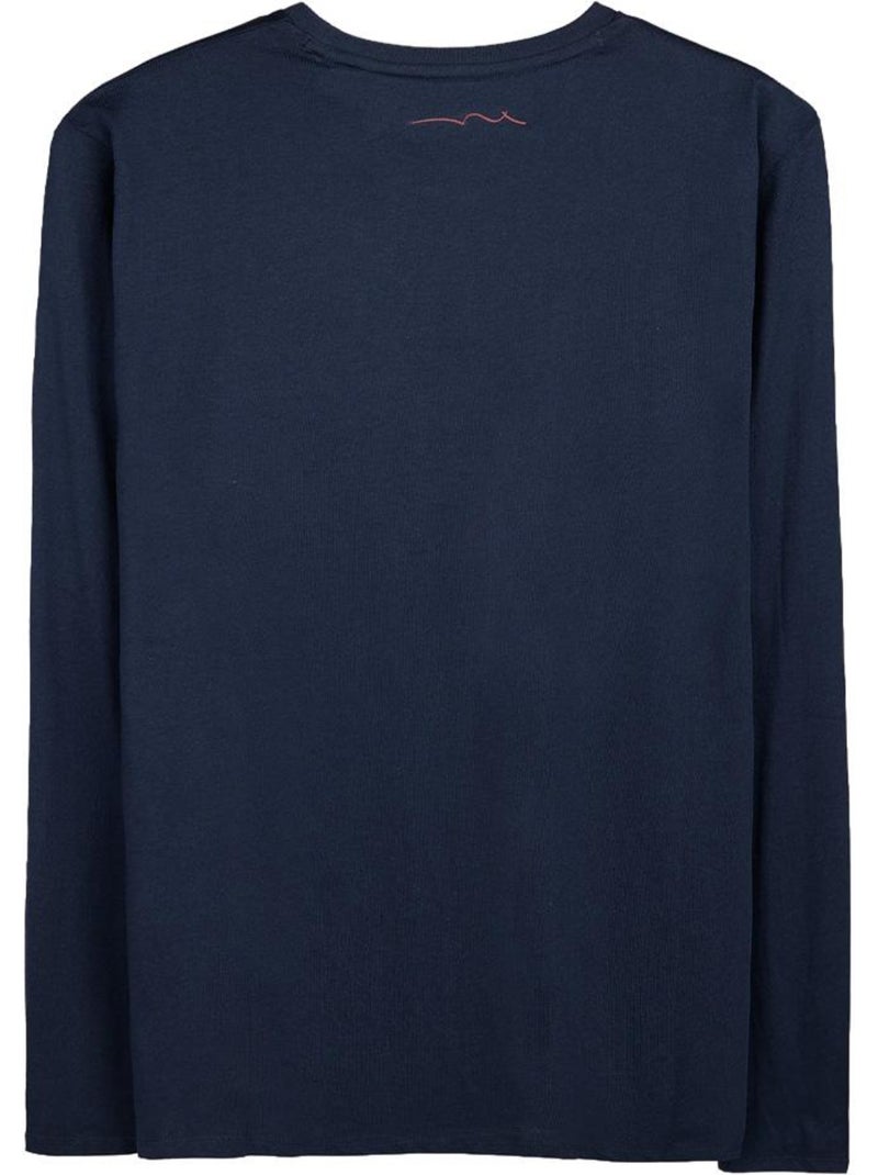 Camiseta manga larga hombre teddy smith Azul marino - Kiabi