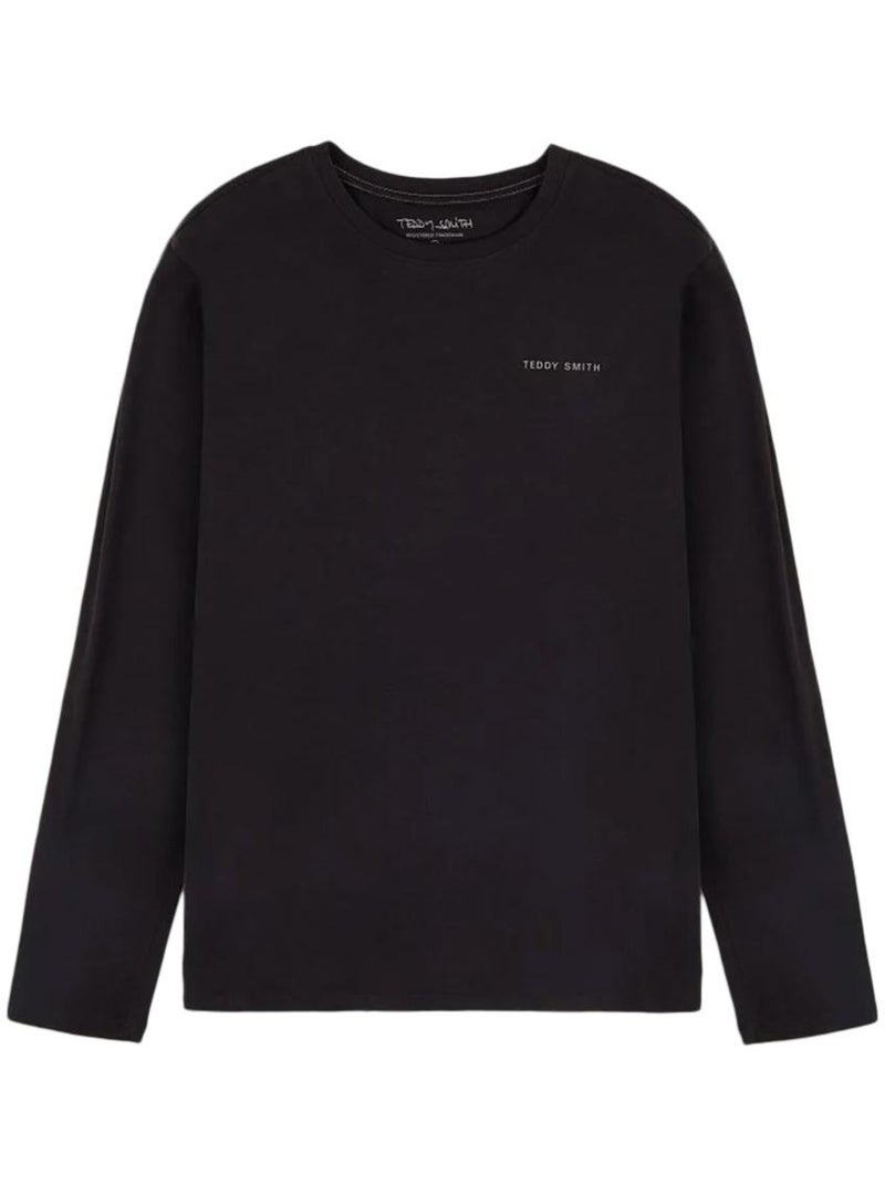 Camiseta manga larga hombre teddy smith Negro - Kiabi