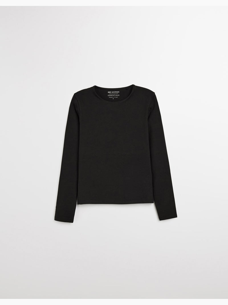 Camiseta manga larga, MO Fashion Negro - Kiabi