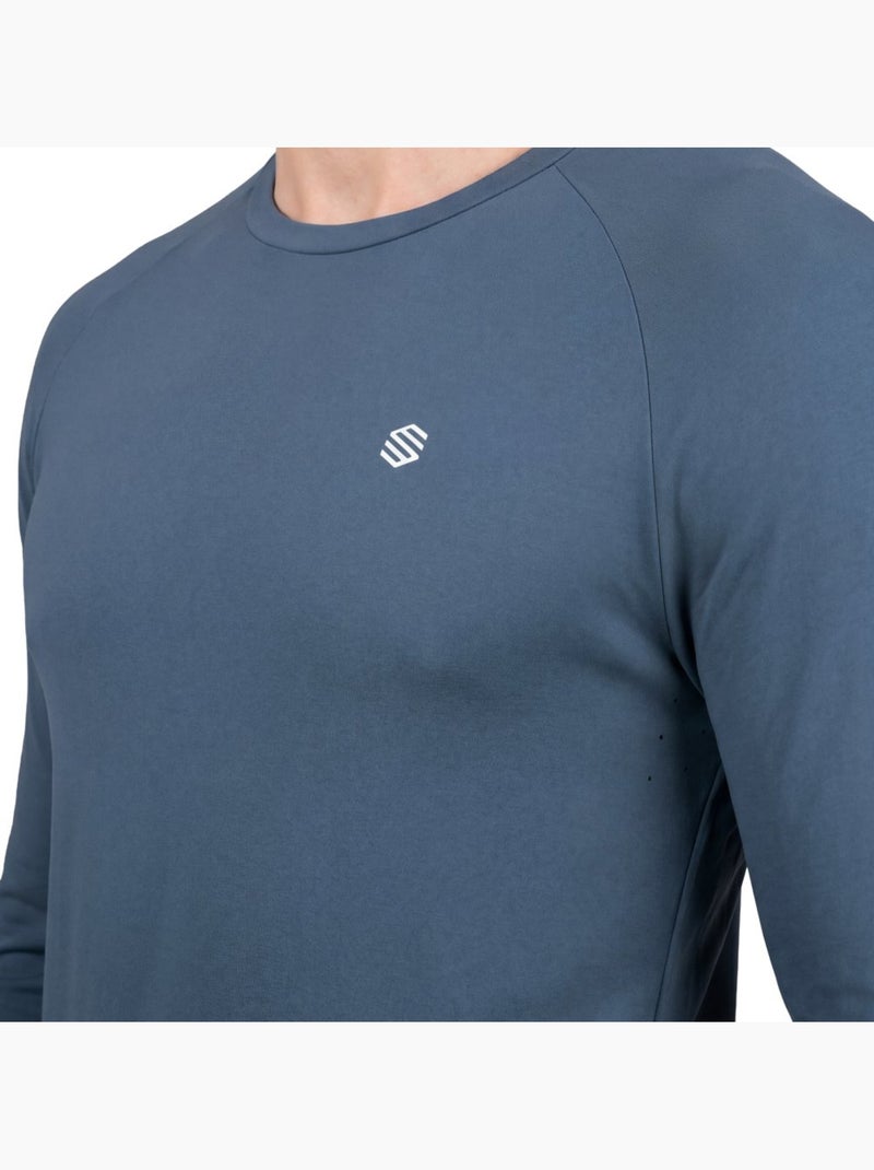 Camiseta manga larga montaña hombre hombre nahuel Azul - Kiabi