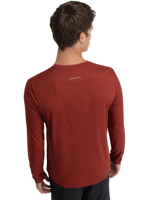 Camiseta manga larga montaña hombre senderismo hombre reserve maroon - Kiabi Camiseta manga larga montaña hombre senderismo hombre reserve maroon - Kiabi