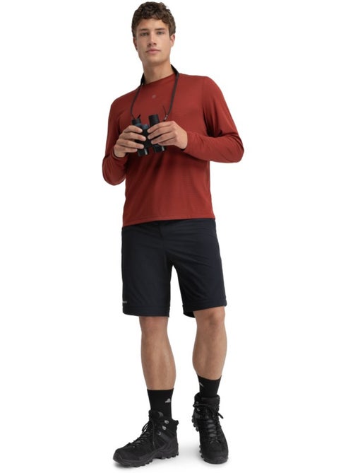 Camiseta manga larga montaña hombre senderismo hombre reserve maroon - Kiabi Camiseta manga larga montaña hombre senderismo hombre reserve maroon - Kiabi
