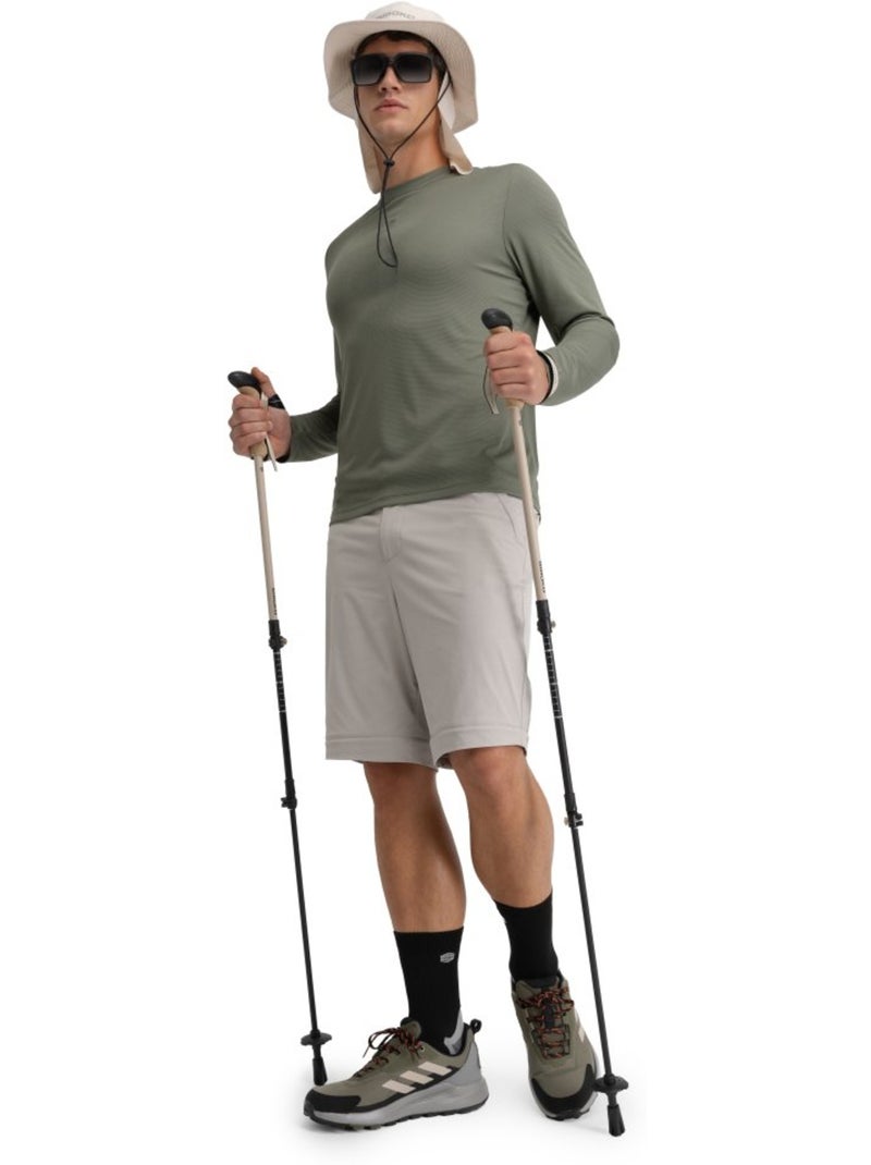 Camiseta manga larga montaña hombre senderismo hombre reserve Verde - Kiabi