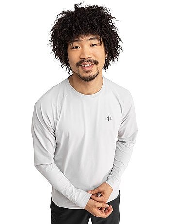 Camiseta manga larga montaña hombre senderismo hombre zion