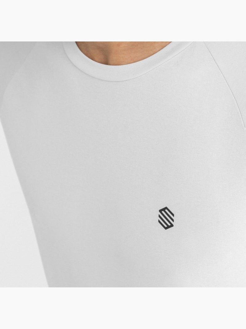 Camiseta manga larga montaña hombre senderismo hombre zion Blanco Gris - Kiabi