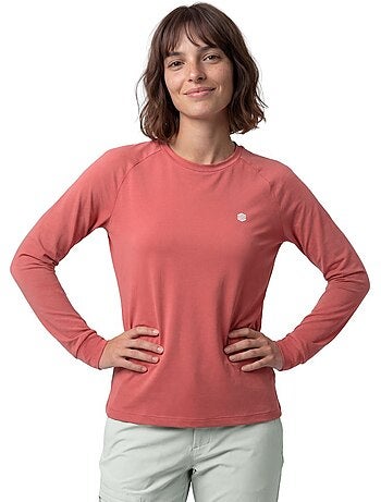 Camiseta manga larga montaña mujer mujer nahuel-w brick