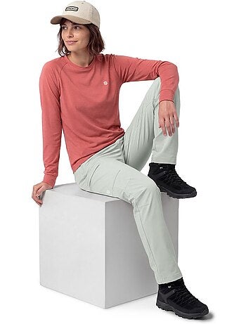Camiseta manga larga montaña mujer mujer nahuel-w brick