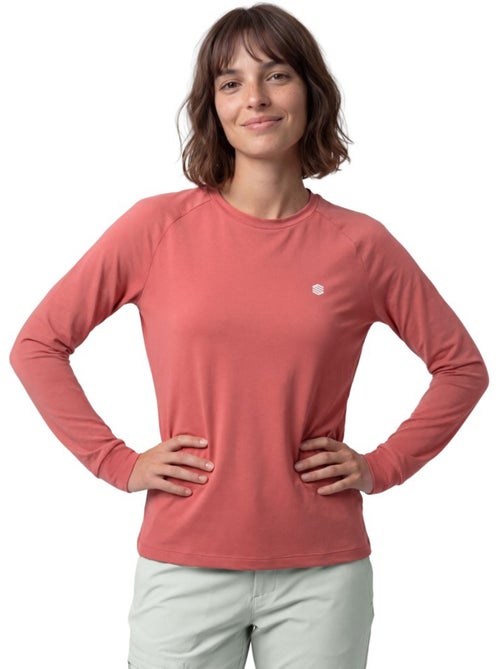 Camiseta manga larga montaña mujer mujer nahuel-w brick - Kiabi