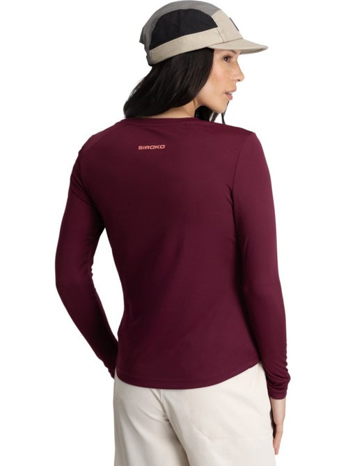 Camiseta manga larga montaña mujer senderismo mujer wander - Kiabi